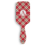 Red & Tan Plaid Hair Brushes (Personalized)