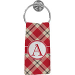 Red & Tan Plaid Hand Towel - Full Print (Personalized)