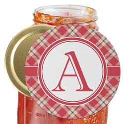 Red & Tan Plaid Jar Opener (Personalized)