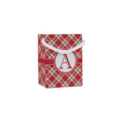 Red & Tan Plaid Jewelry Gift Bags (Personalized)