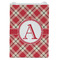 Red & Tan Plaid Jewelry Gift Bag - Matte - Front