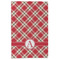 Red & Tan Plaid Microfiber Dish Towel - APPROVAL