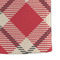 Red & Tan Plaid Microfiber Dish Towel - DETAIL