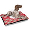 Red & Tan Plaid Outdoor Dog Beds - Large - IN CONTEXT