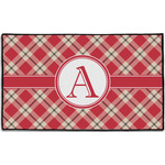 Red & Tan Plaid Door Mat - 60"x36" (Personalized)