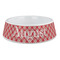 Red & Tan Plaid Plastic Pet Bowls - Large - MAIN