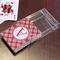 Red & Tan Plaid Playing Cards - In Package