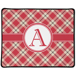 Red & Tan Plaid Large Gaming Mouse Pad - 12.5" x 10" (Personalized)