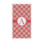 Red & Tan Plaid Guest Paper Towels - Full Color - Standard (Personalized)