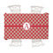 Red & Tan Plaid Tablecloths (58"x102") - MAIN (top view)