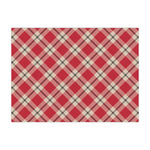 Red & Tan Plaid Large Tissue Papers Sheets - Heavyweight