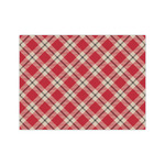 Red & Tan Plaid Medium Tissue Papers Sheets - Heavyweight