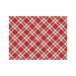 Red & Tan Plaid Medium Tissue Papers Sheets - Heavyweight