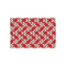 Red & Tan Plaid Tissue Paper - Heavyweight - Small - Front