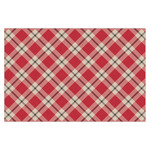 Red & Tan Plaid X-Large Tissue Papers Sheets - Heavyweight