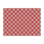 Red & Tan Plaid Tissue Paper Sheets