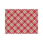 Red & Tan Plaid Medium Tissue Papers Sheets - Lightweight