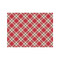 Red & Tan Plaid Tissue Paper - Lightweight - Medium - Front