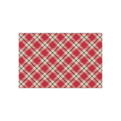 Red & Tan Plaid Small Tissue Papers Sheets - Lightweight