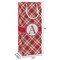 Red & Tan Plaid Wine Gift Bag - Dimensions