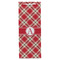 Red & Tan Plaid Wine Gift Bag - Gloss - Front