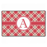 Red & Tan Plaid XXL Gaming Mouse Pad - 24" x 14" (Personalized)