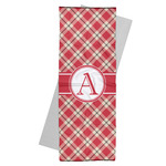 Red & Tan Plaid Yoga Mat Towel (Personalized)