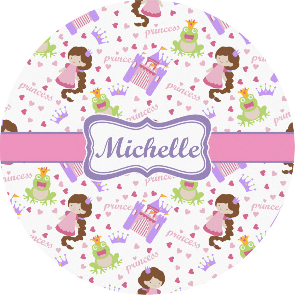 Custom Princess Print Multipurpose Round Labels - 1" (Personalized)