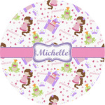 Princess Print Multipurpose Round Labels - 3" (Personalized)