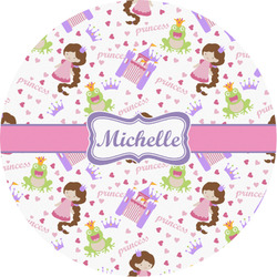 Princess Print Multipurpose Round Labels - Custom Sized (Personalized)