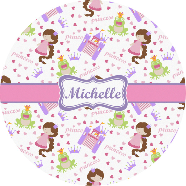 Custom Princess Print Multipurpose Round Labels - 3" (Personalized)