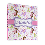 Princess Print 3 Ring Binder - Full Wrap - 1" (Personalized)