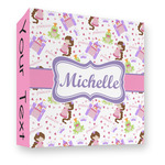 Princess Print 3 Ring Binder - Full Wrap - 3" (Personalized)