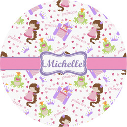 Princess Print Multipurpose Round Labels - 4" (Personalized)