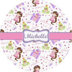 Princess Print Multipurpose Round Labels - 5" (Personalized)