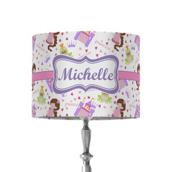 Princess Print 8" Drum Lamp Shade - Fabric (Personalized)