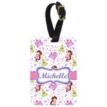 Princess Print Metal Luggage Tag w/ Name or Text