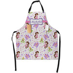 Princess Print Apron With Pockets w/ Name or Text