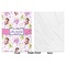 Princess Print Baby Blanket (Single Side - Printed Front, White Back)