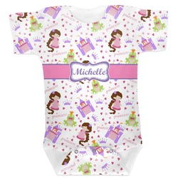 Princess Print Baby Bodysuit 3-6 (Personalized)