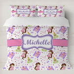 Princess Print Duvet Cover Set - King (Personalized)