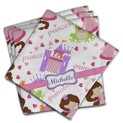 Princess Print Cloth Napkins (Set of 4) (Personalized)