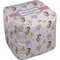 Princess Print Cube Poof Ottoman (Top)