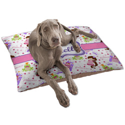 Princess Print Dog Bed - Large w/ Name or Text