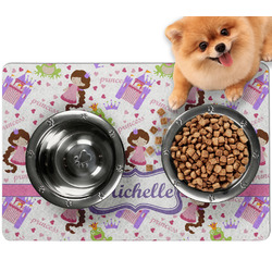 Princess Print Dog Food Mat - Small w/ Name or Text