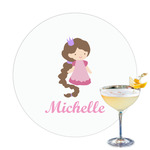 Princess Print Printed Drink Topper - 3.25" (Personalized)