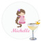 Princess Print Drink Topper - XLarge - Single with Drink