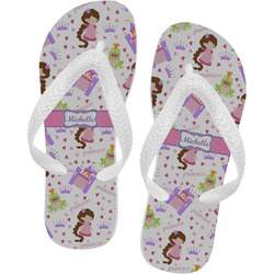 Princess Print Flip Flops - Medium (Personalized)