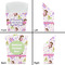 Princess Print French Fry Favor Box - Front & Back View