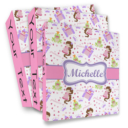 Princess Print 3 Ring Binder - Full Wrap (Personalized)